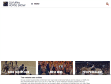 Tablet Screenshot of olympiahorseshow.com
